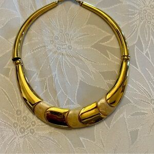Napier Gold Statement Collar Necklace